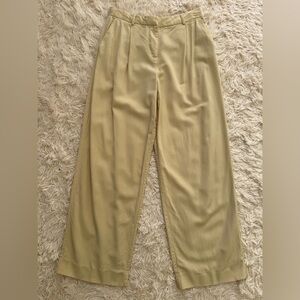 BA&SH Vanilla Wide Leg Pants Sz 38 US 6 High Rise Viscose Chic